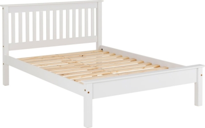 Image: 6936 - Monaco Double Bed Low - White